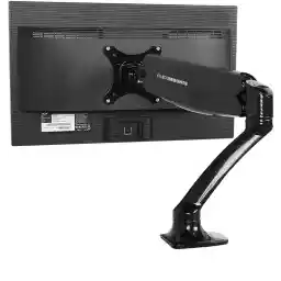 Fleximounts Mahmayi Gas Spring Desk Monitor Arm Adjustable Monitor Mount Stand For 10-27 Inches Lcd Screen,With Clamp Or Grommet Desktop Support Single Arm, Black, Mount-Stand-Blk