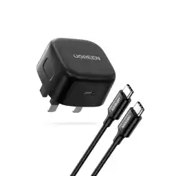 UGREEN 25W Fast Samsung Charger Set USB C Adapter Block With Samsung Adapter Cable 2M for Galaxy S25U, S24U, S23U, S22, Z Fold 6/5, A06 LTE/A55 LTE, USB C Charger for iPad Pro/Air, Xiaomi, Oneplus,etc
