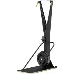 SPARNOD FITNESS SR 99 Commercial Ski Air Rowing Machine with Floor Stand Free Installation Service LCD Performance Monitor, 10 Levels of Adjustable Resistance., Black