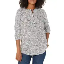 Amazon Essentials Women's Long-Sleeve Woven Blouse