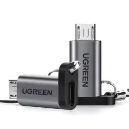 UGREEN USB C to Micro USB Adapter 2 Pack Type C Female to Micro Male Connecter Mobile Phone Converter Compatible with Samsung S7 Edge Xiaomi Mi A2 Lite Huawei P Smart Y6 Y9