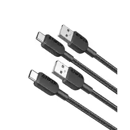 Anker USB C Cable [2 pack, 3ft] 310 USB A to USB C Charger Cable, USB A to Type C Charger Cable Fast Charging for iPhone 16/15 Series, MacBook Pro/Air, Samsung, Huawei, Xiaomi, Vivo, Oppo(USB 2.0)