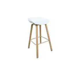Mahmayi Style Seat Height Bar Stool Bar Chair For Dining Breakfast Kitchen Stool White, Mo-087_Wht_Pack 1, Pack Of 1