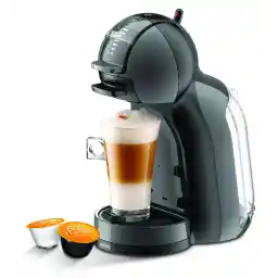 قهوه ساز کپسول نسکافه Dolce Gusto Mini Me کروپس سیاه/خاکستری خودکار با کیفیت حرفه ای 15 بار فشار انتخاب گسترده ای از نوشیدنی های گرم و سرد YY1500FD