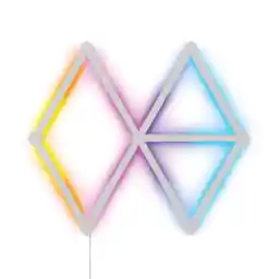 Nanoleaf NL59-K-0002LW-9PK-EU Lines Starterset, 9 lichtpanelen,meerkleuren (RGBW).