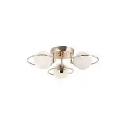 لوستر رزگلد 3 تکه شیشه عقیق Eray Lighting