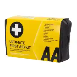 AA Ultimate First Aid Kit - AA0903 - A Family Essential For Car Home Holidays Travel Camping Caravans Office, Black