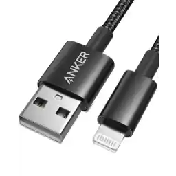 Anker 6ft Premium Double-Braided Nylon Lightning Cable, Apple MFi Certified for iPhone 14/14 Pro / 14 Pro Max/13/12/11/X/XS Max/XR/8/8 Plus/7/7 Plus/6/6 Plus/5s, iPad Pro Air 2, and More(Black)