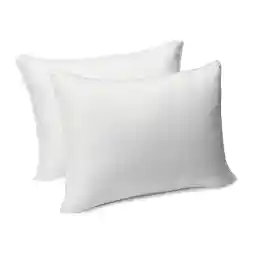 Amazon Basics Down Alternative Bed Pillows, Medium Density for Back and Side Sleepers - King, 2-Pack- White