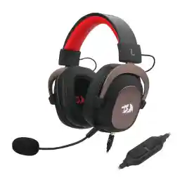 Redragon H510 ZEUs Wired Gaming Headset - 7.1 Surround Sound - Memory Foam Ear Pads - 53mm Drivers - Detachable Microphone - Multi Platforms Headphone - Works With Pc, Ps4/3 & Xbox One/Series X, Ns