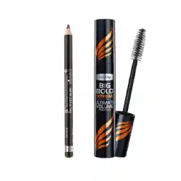 پک مداد ابرو حرفه ای مدل 002 Hazel ریمل لاندن و ریمل حجم دهنده Big Bold Extreme | ایزادورا