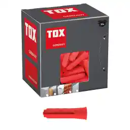 TOX 096100041 دوشاخه بتن گازی 10*55 میلیمتر 25 عددی چند رنگ