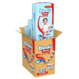 Sanita Bambi Disposable Diaper Pants 132-Pieces, Size 5