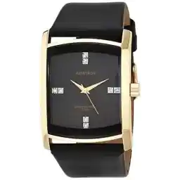 ساعت مچی بند چرمی با لهجه کریستال طبیعی مردانه آرمیترون