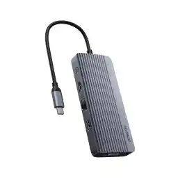 Anker USB C Hub, Dual-Display USB-C Hub (10-in-1), 4K@30Hz HDMI Display, 1080p VGA with 100W Max Power Delivery, 5 Gbps USB-C and USB-A Data Ports, For MacBook, Lenovo, Dell XPS, HP Laptops, and More