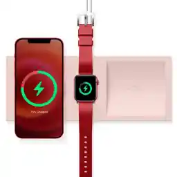 elago Charging Sheet Duo سازگار با شارژر MagSafe و سازگار با شارژر Apple Watch - سازگار با مدل های آیفون 15،14 و 13 و 12 و سازگار با مدل های اپل واچ [MagSafe شامل نمی شود]