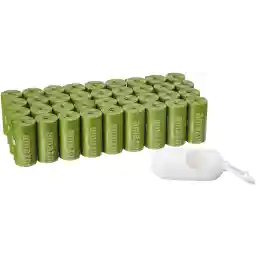 Amazon Basics Scented Dog Poop Bags with Dispenser and Leash Clip, 9 x 13 Inches, Brazilian Mango Scented - 540 Count (36 Rolls)