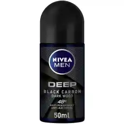 Nivea Men Roll On Deep Black Carbon Dark Wood 50ml