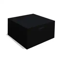 Sworway Furniture Cover, Oxford Furniture Dustproof Cover, Garden, Outdoor Patio Protective Case for Rattan Table Cube Chair Sofa Waterproof Rain, Black (126x126x74cm)