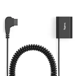 SMALLRIG Dummy Batterij, Opgerolde Voedingskabel voor SONY NP-FZ100 A7 IV/ FX3/ FX30/ A7S III/ A6700/ ZV-E1/ A7/ A7R/ A7SIII/ A1 / A7C/ A7R V/ A6600/ A7CR/ A7C II - 4253B