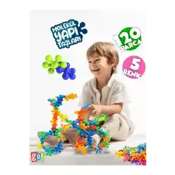 Go Toys Snowflake آموزشی با مولکول خلاقانه آموزش ساقه سازگار با 5 رنگ 120 قطعه اسباب بازی آموزشی