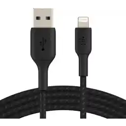Belkin Cable Braided A to Lightning 1M BLK