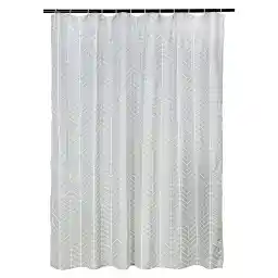 Amazon Basics Microfiber Tropical Palm Printed Pattern Bathroom Shower Curtain - Tropical Palm, 72 Inch