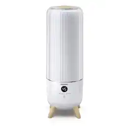 BLACK+DECKER Digital Humidifier, 25W, 6L Capacity, Remote Control, Auto Mode, Sleep Mode, 3 Mist Levels, Environment Sensor, Continuous Operation up to 40 Hours, Covers 430Sq Ft, White - HM6000-B5