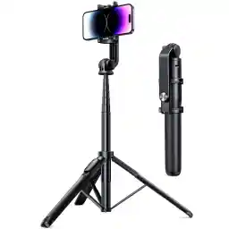 UGREEN Selfie Stick Tripod 60 inch/152cm Extendable Phone Tripod Alloy Camera Stand Bluetooth Remote Control All in One Selfie Stand for phone Fit for iPhone 17 Pro Max S25 Ultra All Phones Camera