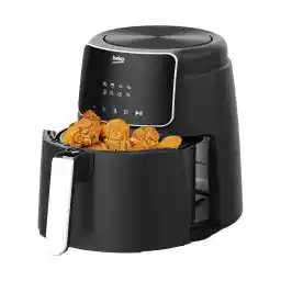 Beko Air Fryer FRL 2244B 3.9 Litre Capacity, 1500W, Digital control panel, Present Defrost, French Fries, Chicken Wings, Steak, Shrimp, Fish, Cake, Air Drying Functions.