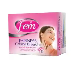 FEM USA Fairness Creme Bleach- 100g | Enriched With Apple and Peach | Formulated For Fair Skin Tone | For Radiant Glow