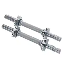 Sunny Health & Fitness Upper Body Workout Bar for Strength Training, Home Gym Exercise and Workout, Optional Doorway Chin Up Pull Up Bar & Threaded Chrome Dumbbell Bar Set