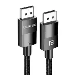 UGREEN 8K 2M DisplayPort Cable, DP to DP 1.4, 8K@60Hz/4K@165Hz/2K@240Hz/1080P@240Hz, for Gaming Monitor/Graphics Card/PC, Support 3D/HDCP/HDR/G-SYNC/Free-SYNC, Male to Male Nylon Braided Cable