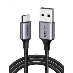 UGREEN Type C Cable 2M, USB C Cable Nylon Braided Fast Charging USB-C Cord for iPhone17-15 Series, Galaxy S25,Apple watch, iPad Pro 2022, MacBook Pro, Nintendo Switch, Huawei, PS5, etc