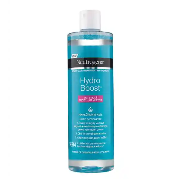 محلول میسلار واتر مدل Hydro Boost مناسب انواع پوست حجم 400 میل | نوتروژینا