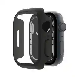Belkin Screenforce Apple Watch 40Mm, 41Mm Series 8, 7, Se, 6, 5, 4 Bumper Case With Built-In Tempered Glass Screen Protector, Scratch Resistant And Easy Installation - Black
