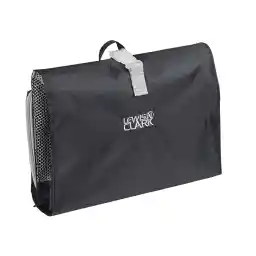 Lewis N. Clark Hanging Toiletry Bag for Travel Accessories, Shampoo, Cosmetics + Personal Items with Waterproof Compartment and Folding Design,Black, Black, One Size