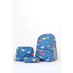 مجموعه کیف مدرسه سه گانه باشگاه پولو کمبریج Plcan2079 303 دایناسور