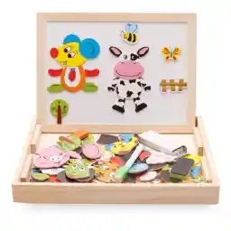 Sulfar Material: Wood SIZE:25CM*22CM*3CM WEIGHT:800G PACKAGE INCLUDING: 1* BLACK AND WHITE BOARD 2* CHALK 1* ERASER 1* FREE INK PEN 70* COLOR MAGNET