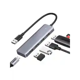 UGREEN USB A Hub 3.0, 4 Port Multiport Adapter Ultra Slim Data Hub Splitter Multiple USB Extension for Laptop, Desktop PC, Xbox, PS5, Mouse, Keyboard, Flash Drive, U Disk, Printer