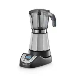 قهوه ساز برقی موکا De'Longhi Alicia PLUS EMKP 63.B، 3-6 فنجان، 450 وات، مشکی/نقره ای