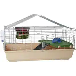 Amazon Basics Small Animal Cage Habitat With Accessories - 42 x 24 20 Inches, Large