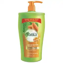 Vatika Naturals Moisture Treatment Shampoo- 1000 ml | Almond & Honey | Smoothens, Adds Shine & Manageability | For Dry, Frizzy & Coarse Hair