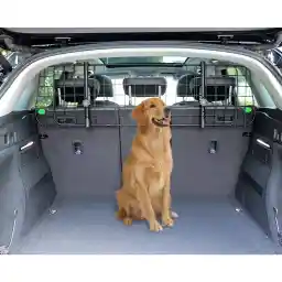 Amazon Basics Adjustable Dog Car Barrier - 12-Inch, Black