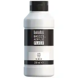 رنگ اکریلیک سیال Liquitex 8870437 Basics با قوام روان، خشک شدن سریع، نور سریع، ضد آب، پایه آب، بطری 250 میلی لیتری، نقره ای