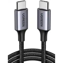 UGREEN USB C Cable 2M, 60W Nylon-Braided Cord USB-C to Type c 2.0 Cable Fasting Charging Compatible for iPhone 17/16/15 Pro Max, iPad/Air, MacBook Pro/Air, Galaxy S25 Ultra S24,Huawei P70, Xiaomi, etc