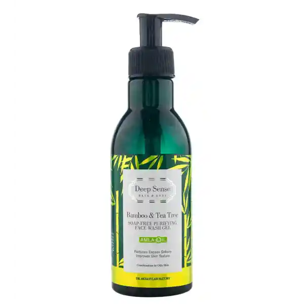 ژل شستشو صورت حاوی عصاره درخت چای و بامبو مناسب پوست چرب حجم 250 میلی لیتر | دیپ سنس