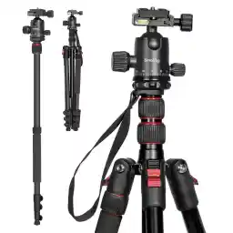 SMALLRIG Selection CT-20 Camera Statief Monopod, 78" (198 cm) Aluminium Video Tripod met 360° Balhoofd, QR Plaat, Max Belasting 33 lb (15 kg), Verstelbare Hoogte van 18,5" tot 78" (47-198 cm) - 3474C