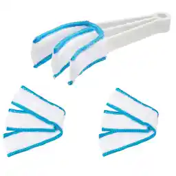 Amazon Basics Duster, 3-Pack, Blue&White