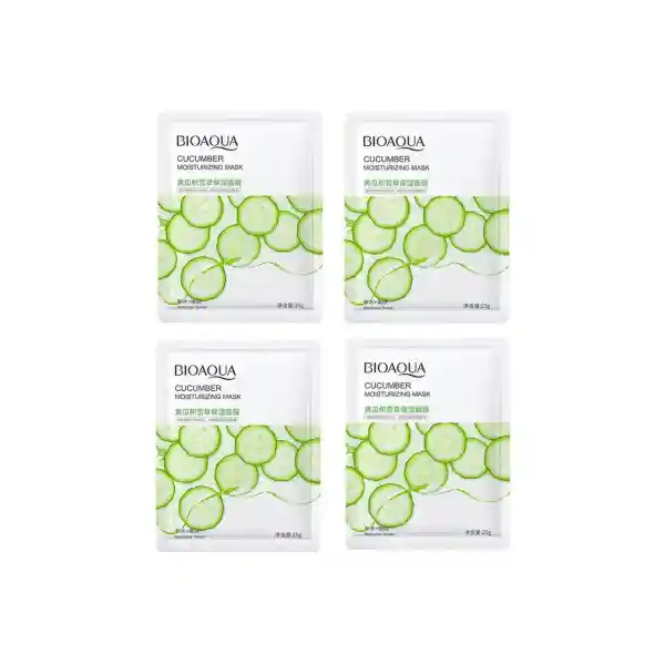 پک 4 عددی ماسک صورت مدل خیار | بیوآکوا